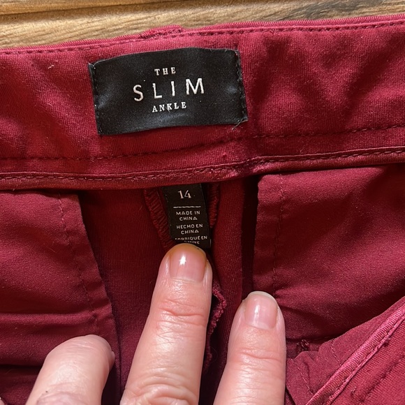 White House Black market the slim ankle pants size 14 - Picture 2 of 3